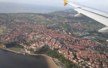 Flying into Spain