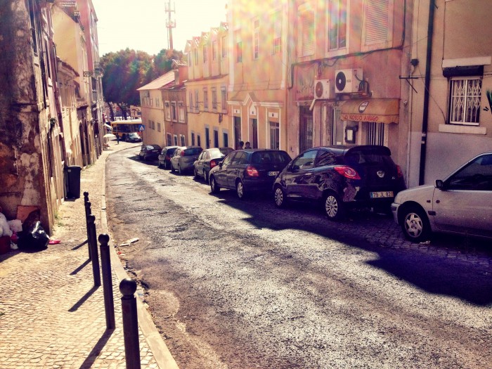 Little road in Lisbon
