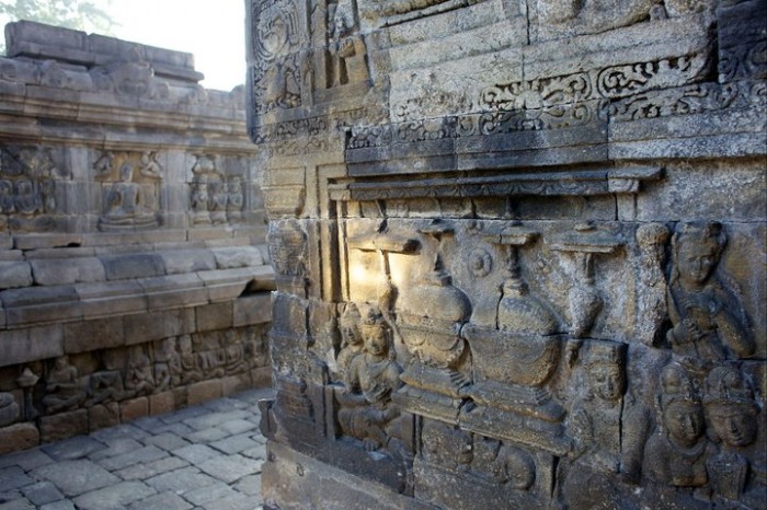  Borobudur temple, outside of Yogyakarta, Indonesia.