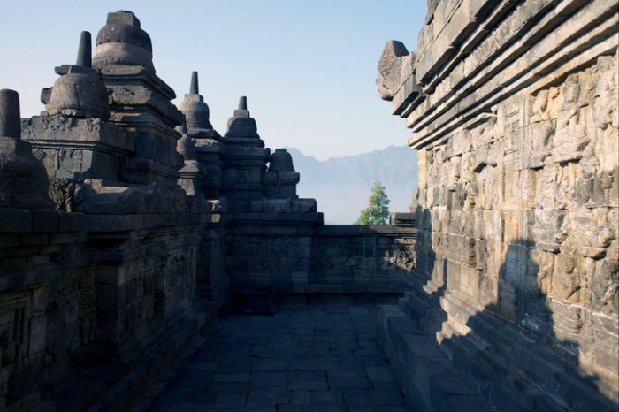 Borobudur temple, outside of Yogyakarta, Indonesia.