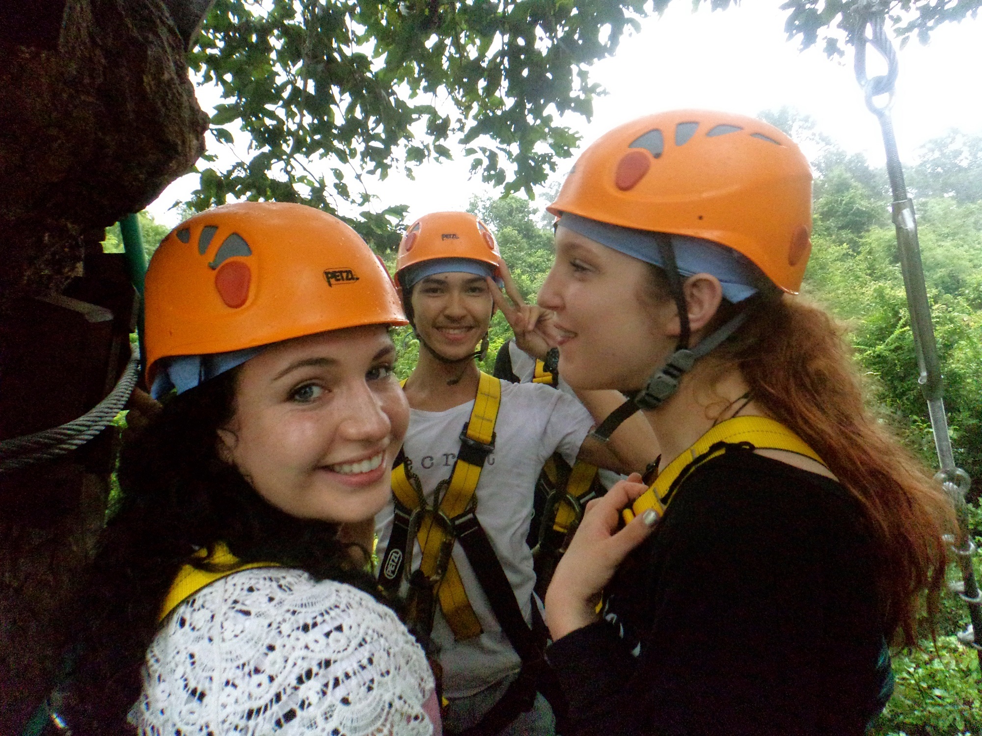 Zip lining in Angkor Kingdom