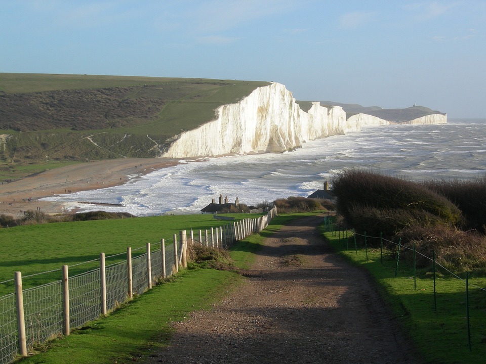 England Sussex Seven Sisters White Cliffs Coastline